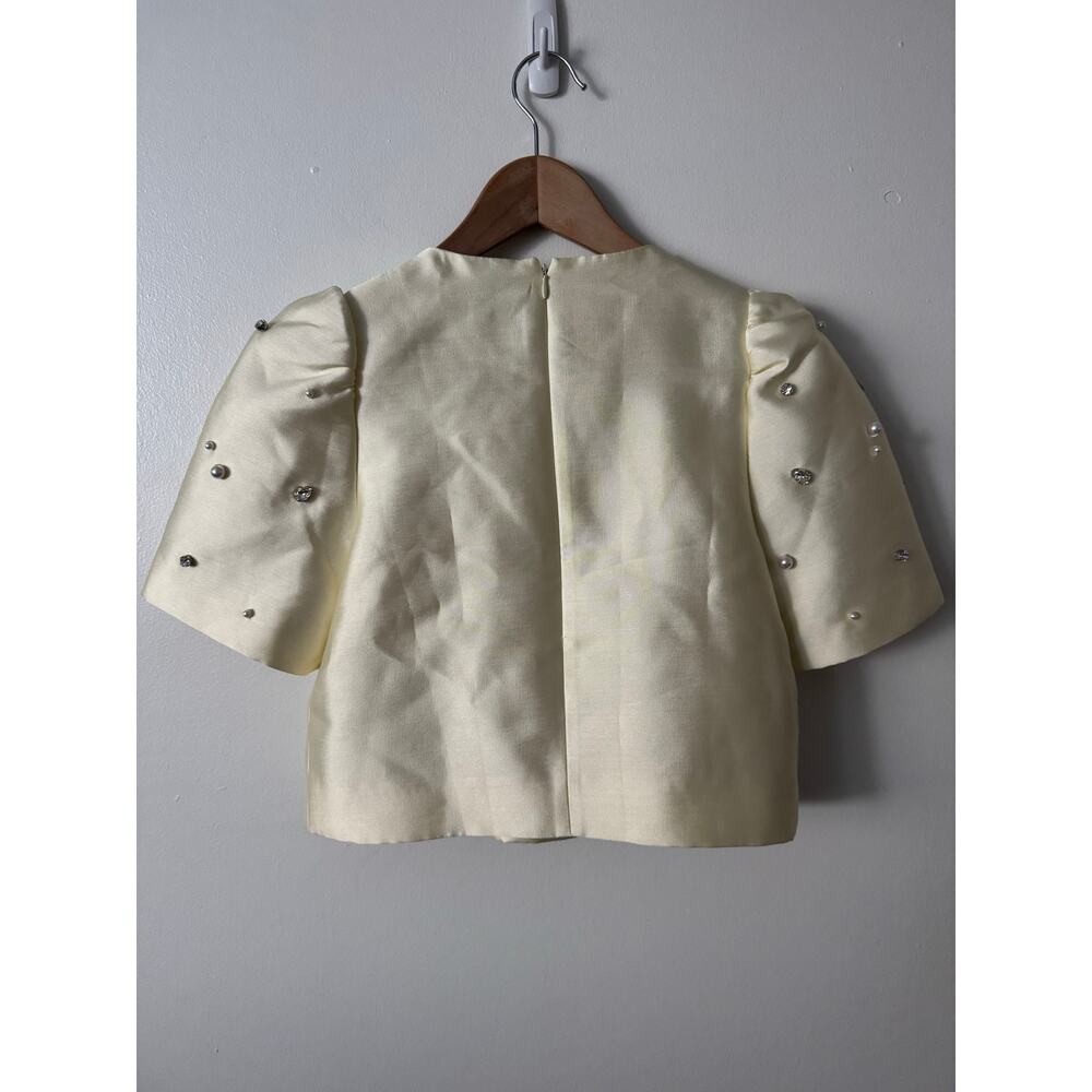 NWT Hunter Bell XS Ivory Gem Olivia Top - Picture 6 of 6